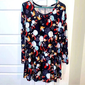 APHRATTI Snowman Dress Size L Like New ❤️